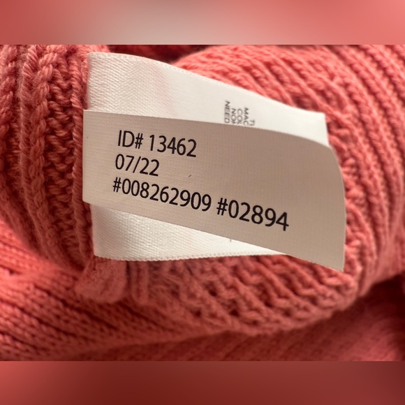 Express Rose Pink Ribbed Cap Sleeve Mock Turtleneck Shirt Wool Blend Med. Career - Picture 10 of 10